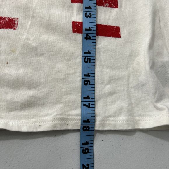 Forever 21 Crop T Shirt Womens Small LA USA Flag Graphic Pullover Y2K - Picture 8 of 8